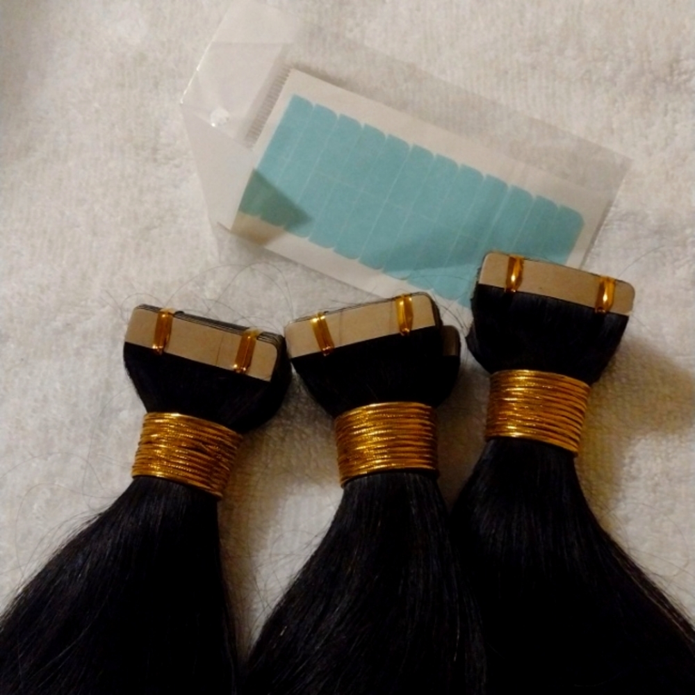 100% European Human Hair Tape In Hair Extension